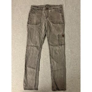 Anthropologie‎ Daughters Of The Liberation Womens Pants 30" W Gray Straight Leg